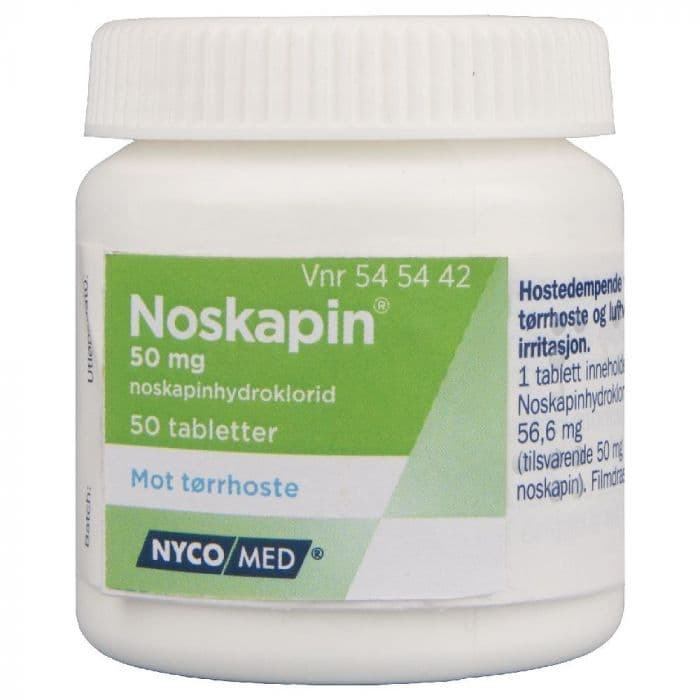 Noskapin 50 mg tabletter 50 stk