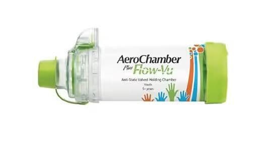 AeroChamber PlusFlow-Vu inhalasjonskammer fra 5 år 1 stk