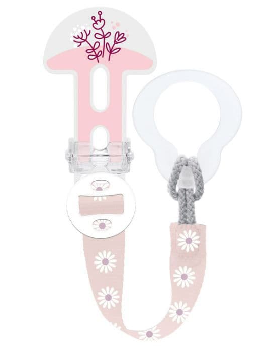 MAM Clip it festesnor til smokk rosa 0+ mnd 1 stk