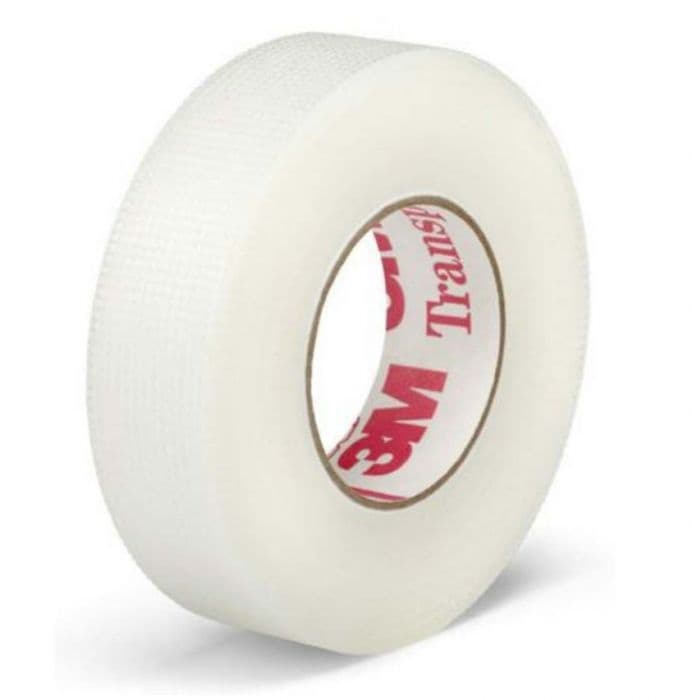 3M Transpore kirurgisk tape 2.5 cm x 9.1 m 12 stk