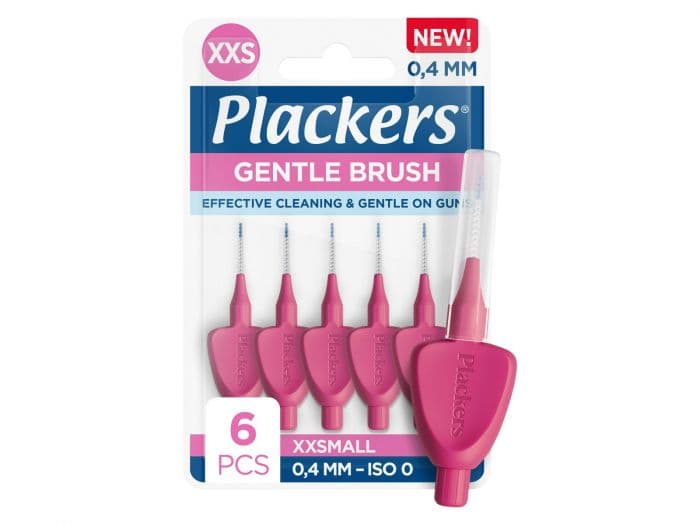 Plackers Gentle Brush mellomromsbørste 0,4 XXS 6 STK