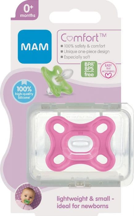 MAM Comfort 0-2 mnd smokk rosa 1 stk