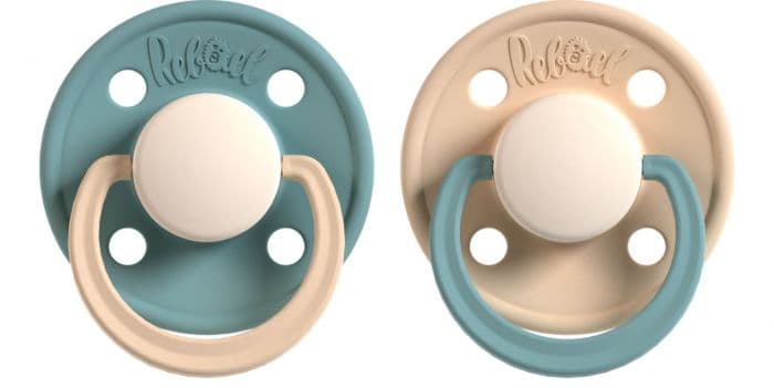 Rebael smokk beige/blå 0-6 mnd 2 stk 