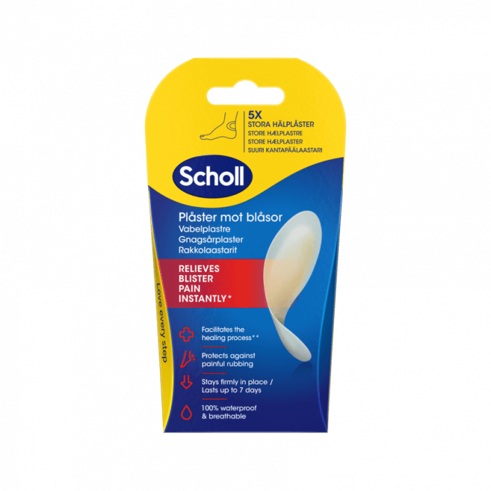 Scholl gnagsårplaster for hæl 5 stk
