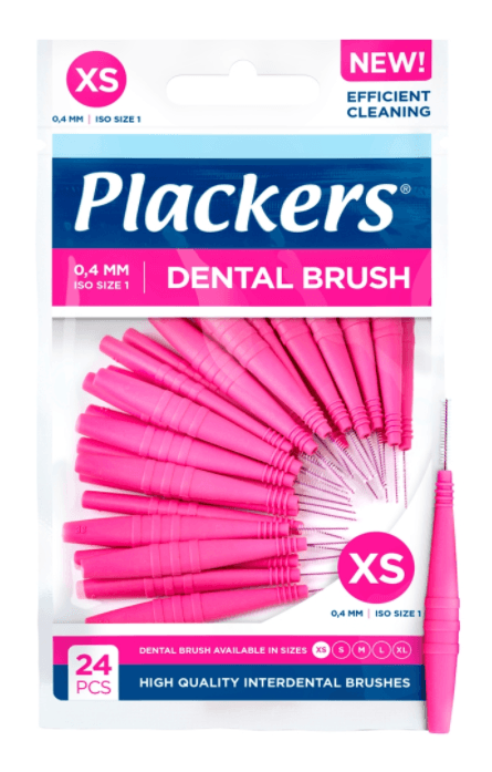 Plackers Dental Brush 0,4 mm XS 24stk