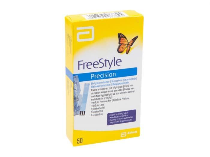 Precision Teststrimmel 50stk