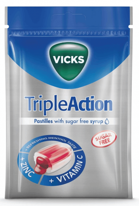 Vicks Triple Action halstabletter 72 g