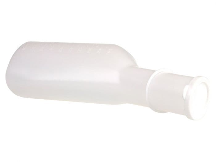 Urinflaske i plast med lokk 1000 ml 1 stk