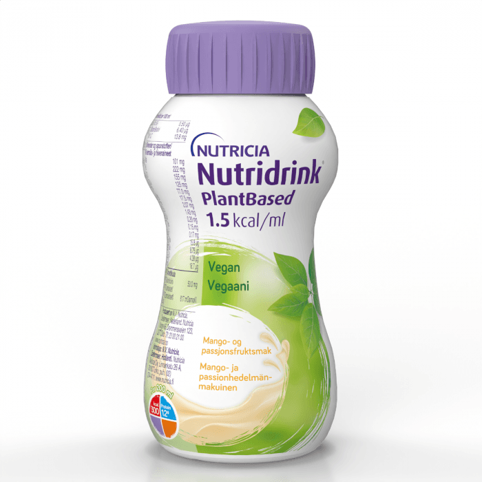 Nutridrink PlantBased næringsdrikk mango- og pasjonsfrukt 4x200 ml