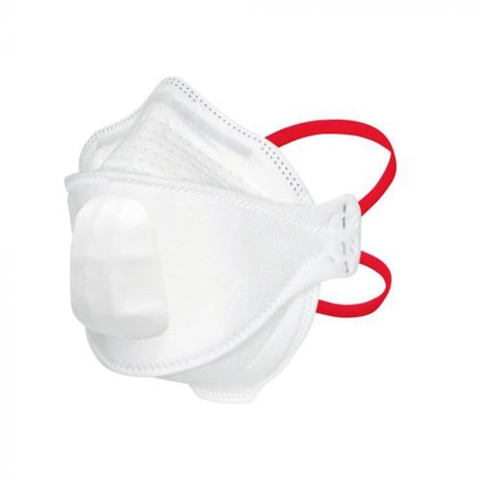 3M maske med tildekket ventil hvit 8 stk