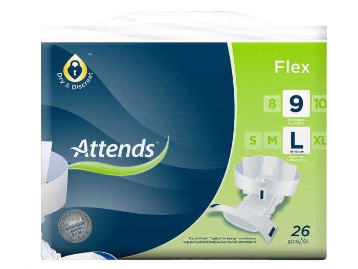 Attends Flex beltebleie 9 str L 26 stk