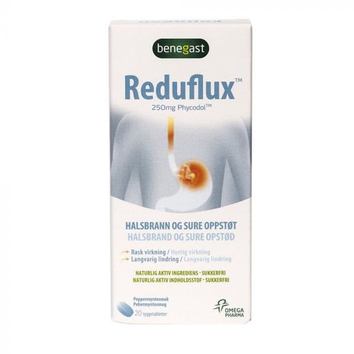 Reduflux Tabletter 250mg 20stk