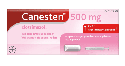 Canesten 500 mg vaginaltablett med applikator 1 stk