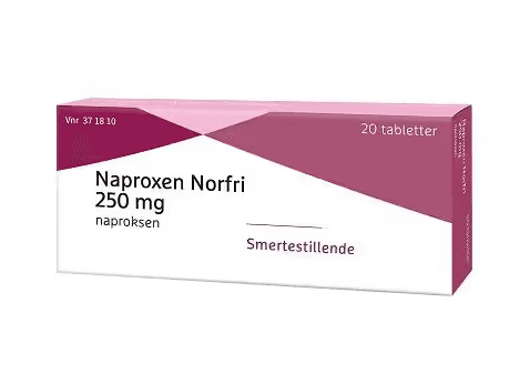 Naproxen Norfri 250 mg tabletter 20 stk