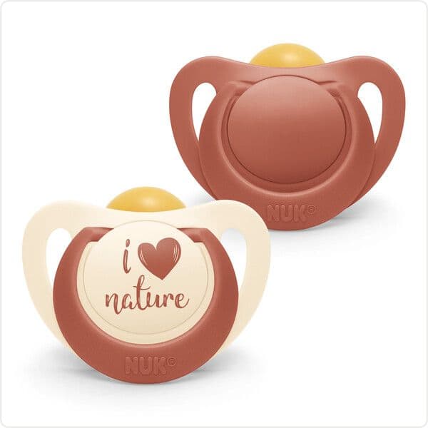NUK for Nature smokk lateks Rød 18-36 m 2 Stk            