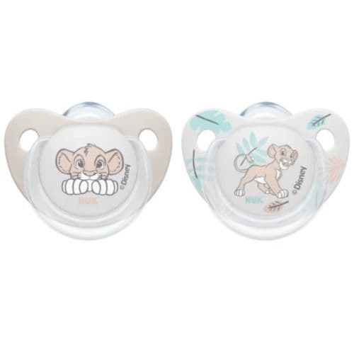 NUK Trendline smokk silikon Løvenes Konge 6-18 m 2 stk