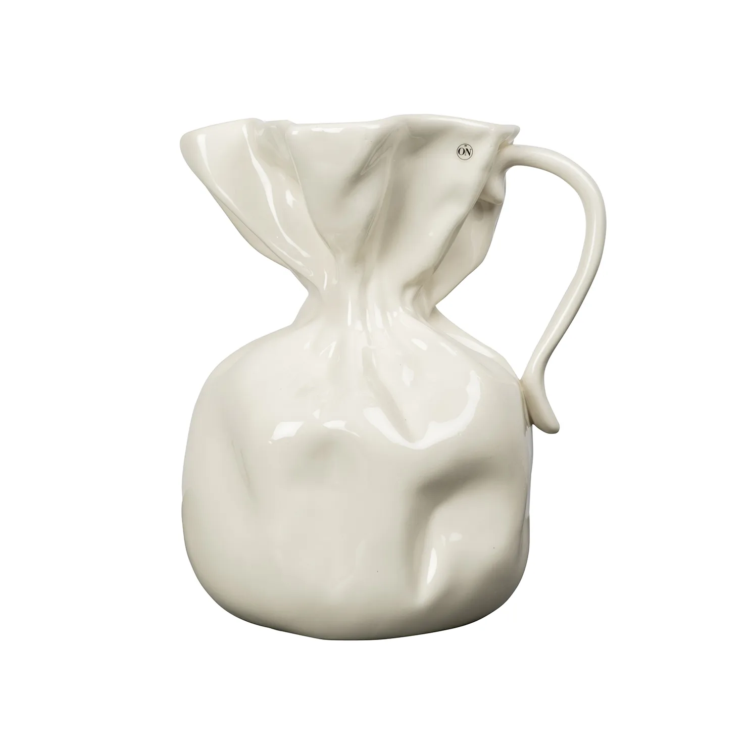 Crumple vase, Hvit