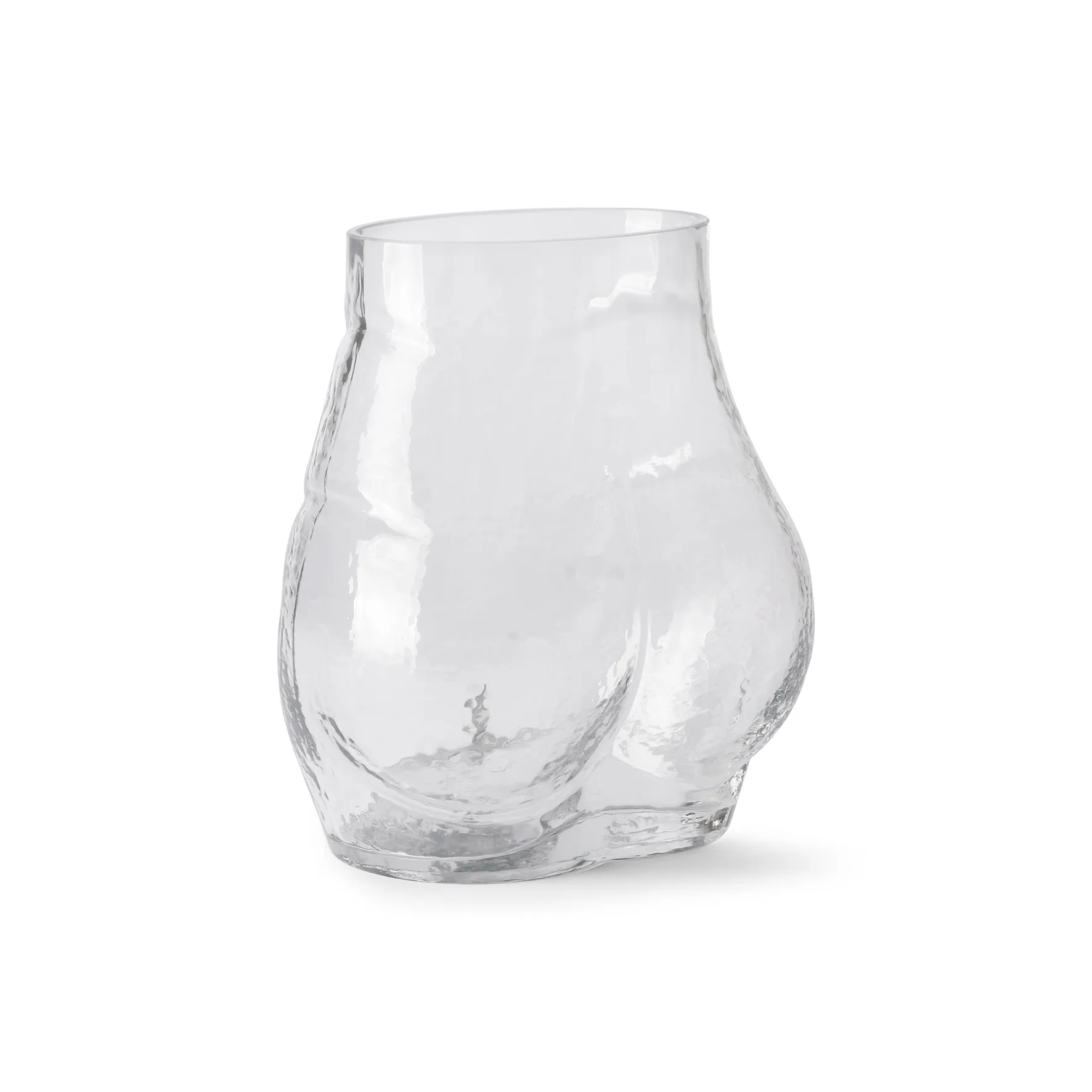 Bum glassvase, Klar