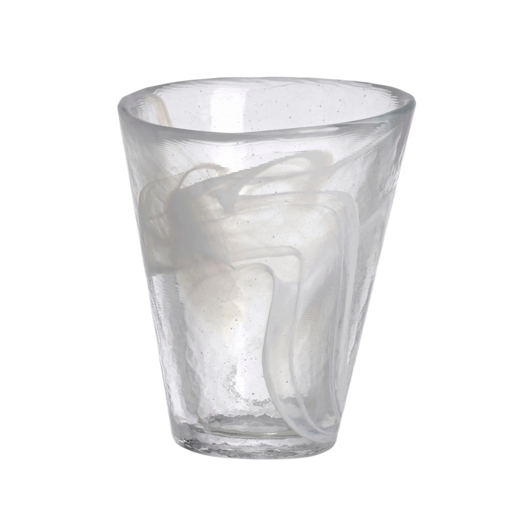 Mine glass, hvit