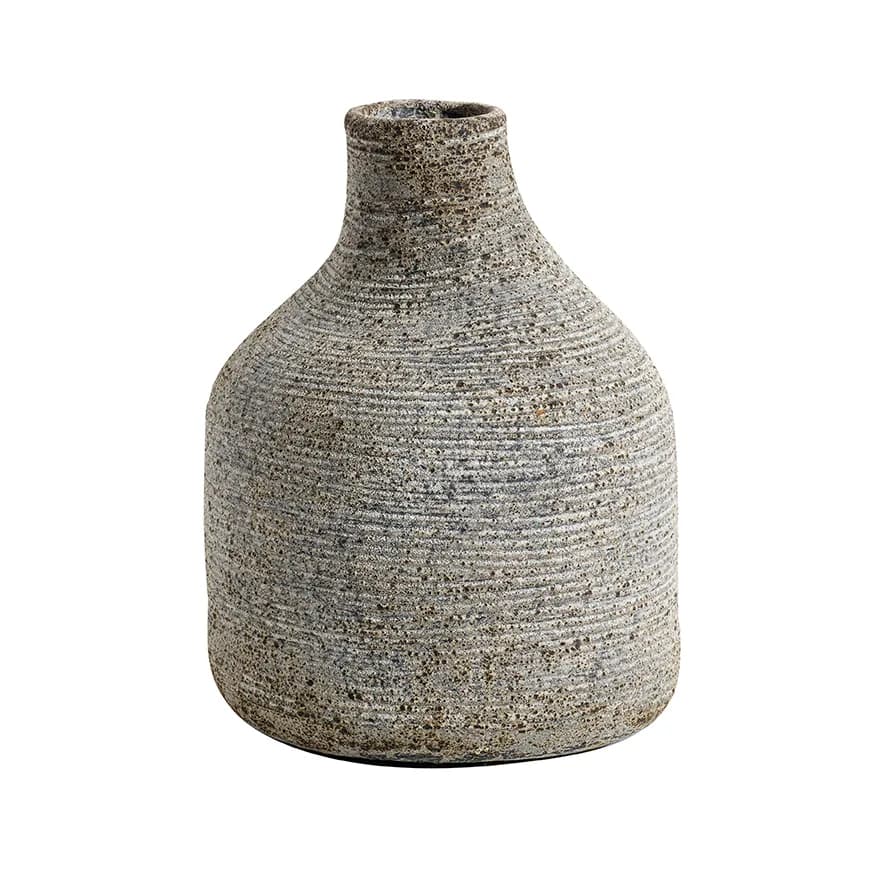 Stain vase liten, Grå-brun
