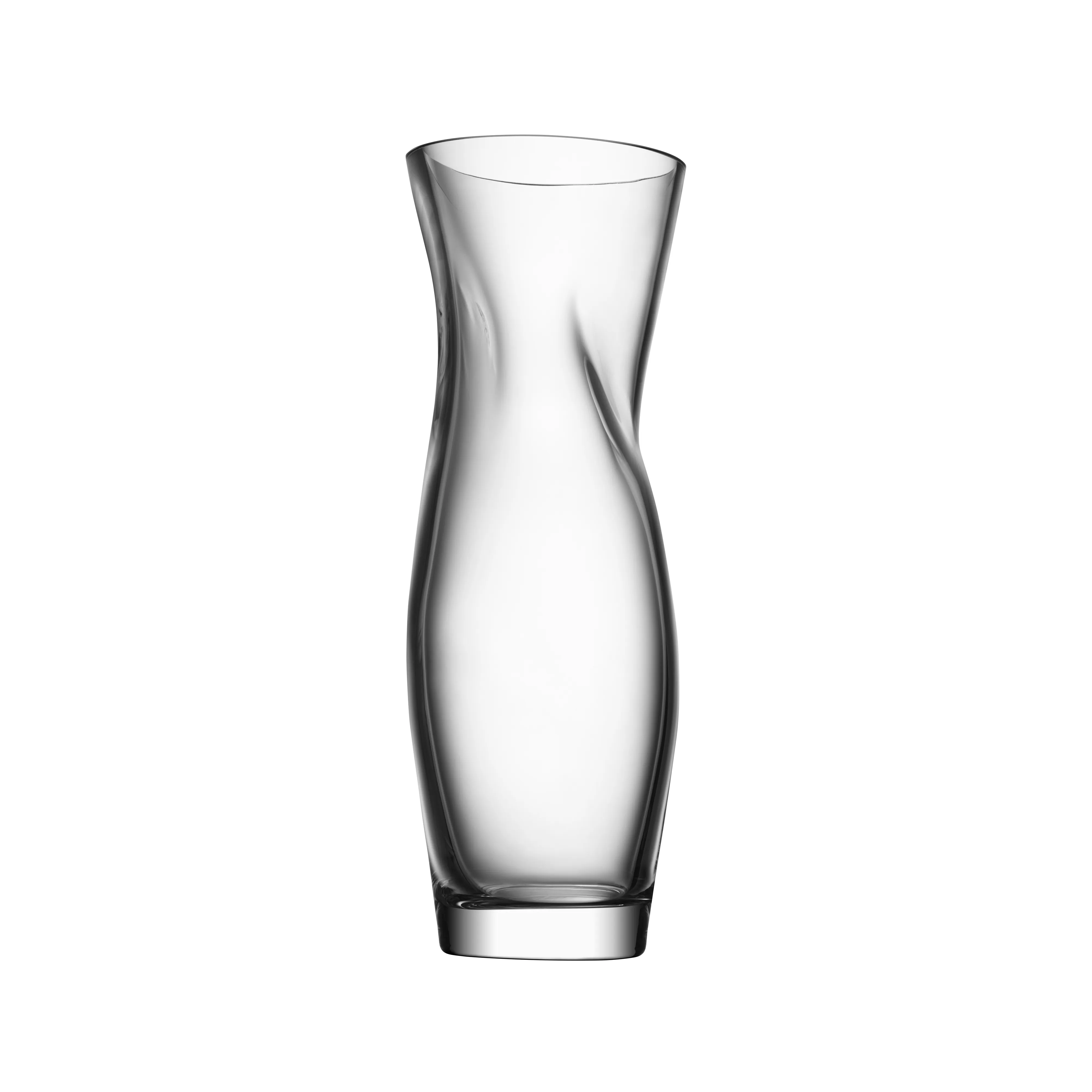 Squeeze vase 34 cm, Klar