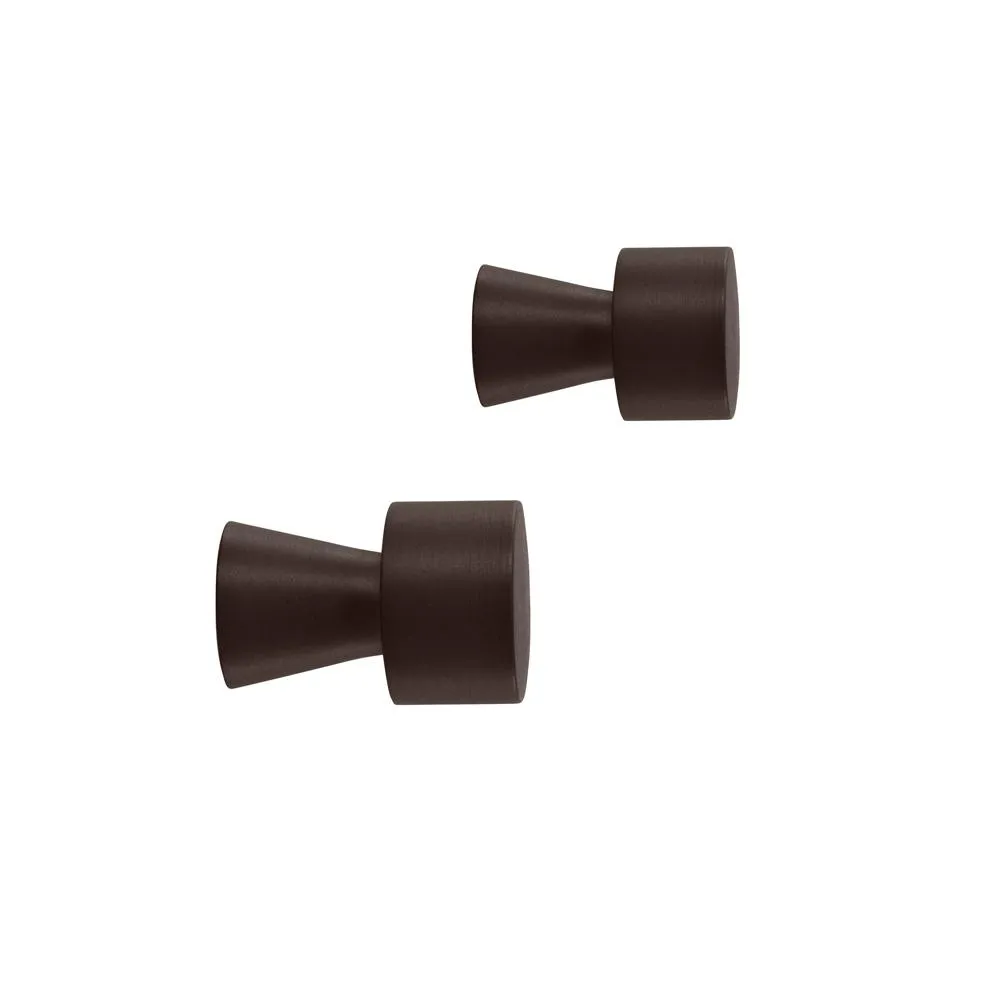Pin knagg 2-stk., Brun