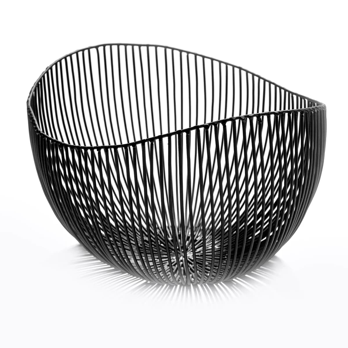 Tale oval skål, Svart