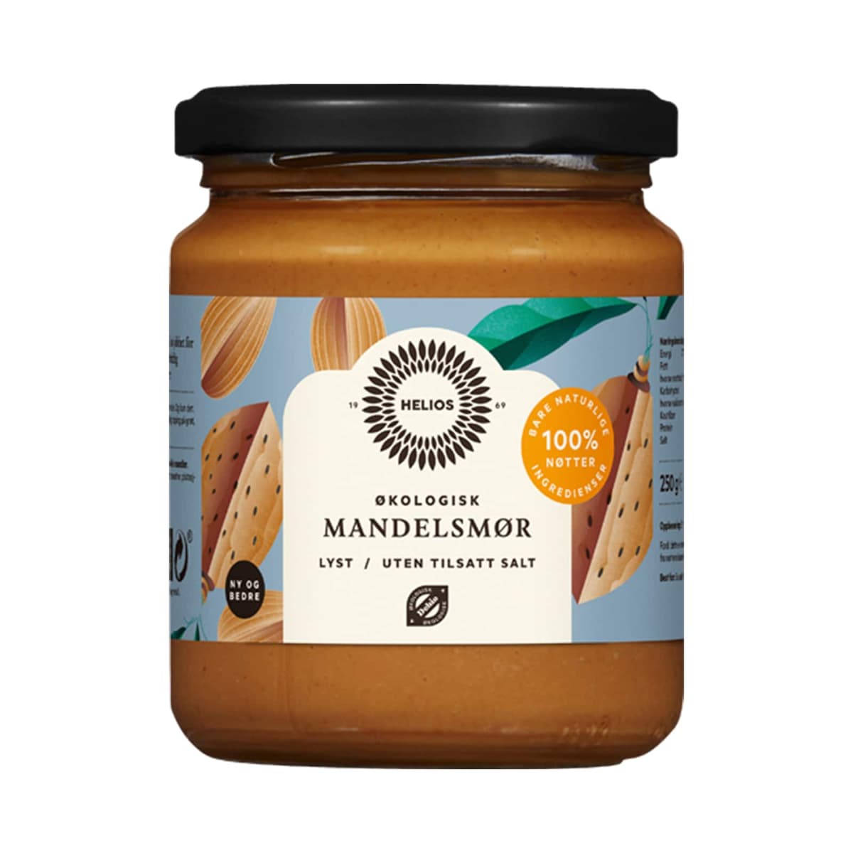 Helios mandelsmør lyst økologisk