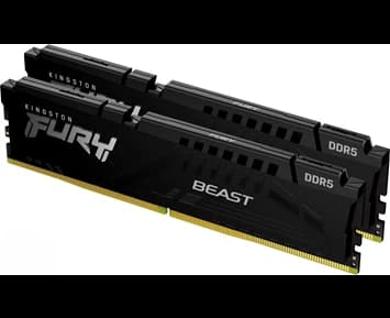 Kingston FURY Beast DDR5-5600 - 16GB - CL36 - Single Channel (1 pcs) - AMD EXPO & Intel XMP - Hvit