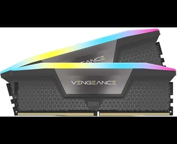 Corsair Vengeance RGB DDR5-6000 - 32GB - CL36 - Dual Channel (2 pcs) - Intel XMP - Svart med RGB