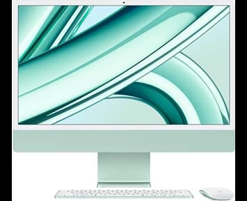 Apple 24-inch iMac - Retina 4,5K display, M3 chip 8‑core CPU   10‑core GPU, 8GB RAM, 512GB SSD - Green