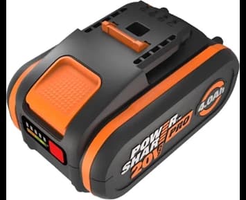 WORX 20V 4.0Ah battery with indicator