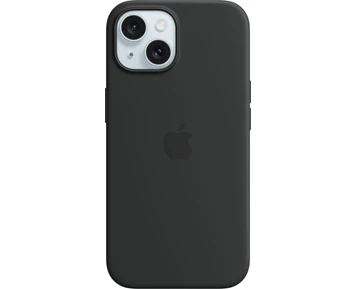 Apple iPhone 15 Silicone Case with MagSafe - Black