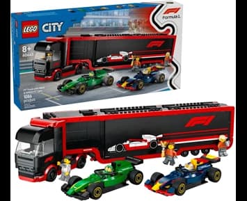 LEGO City F1®-trailer med F1 RB20 og AMR24 60445
