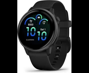 Garmin Vivoactive 6 AMOLED Smartwatch, Black/Slate