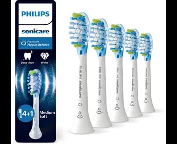 Philips Sonicare Brushhead C3, 4+1 pack, White