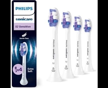 Philips Sonicare Brushhead S2, 4 pack, White