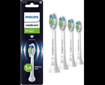 Philips Sonicare Brushhead W2, 4 pack, White
