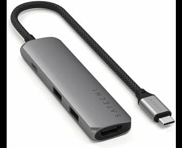Satechi 4-i-1 USB-C Slim Multiport Adapter 4K