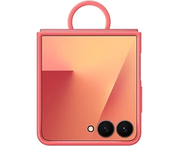 Samsung Galaxy Flip7 Ring Case (Silicone) Red