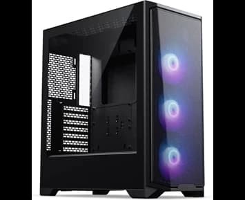 Phanteks  Eclipse G370A Mid Tower Case, Temp Glass, DRGB Fan x 3 - Black