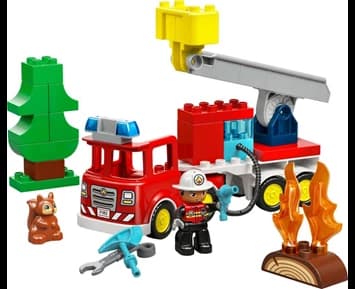 LEGO DUPLO Town Brandbil med slang och b