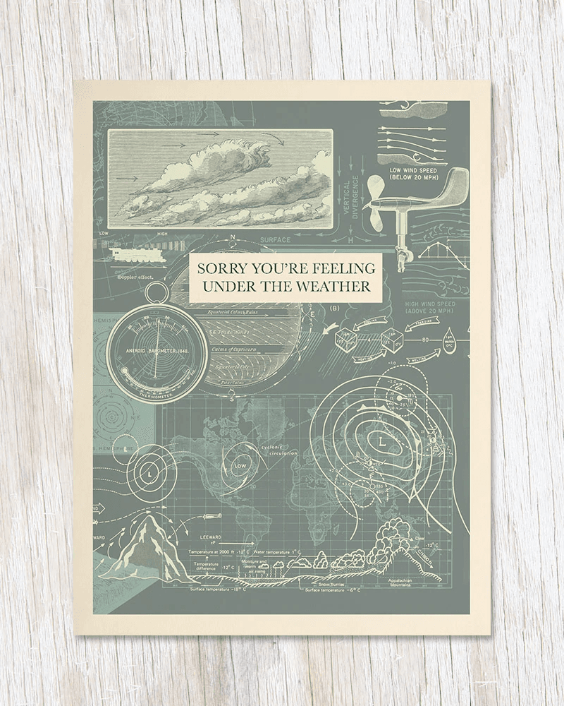 Sorry You're Feeling Under the Weather Greeting Card