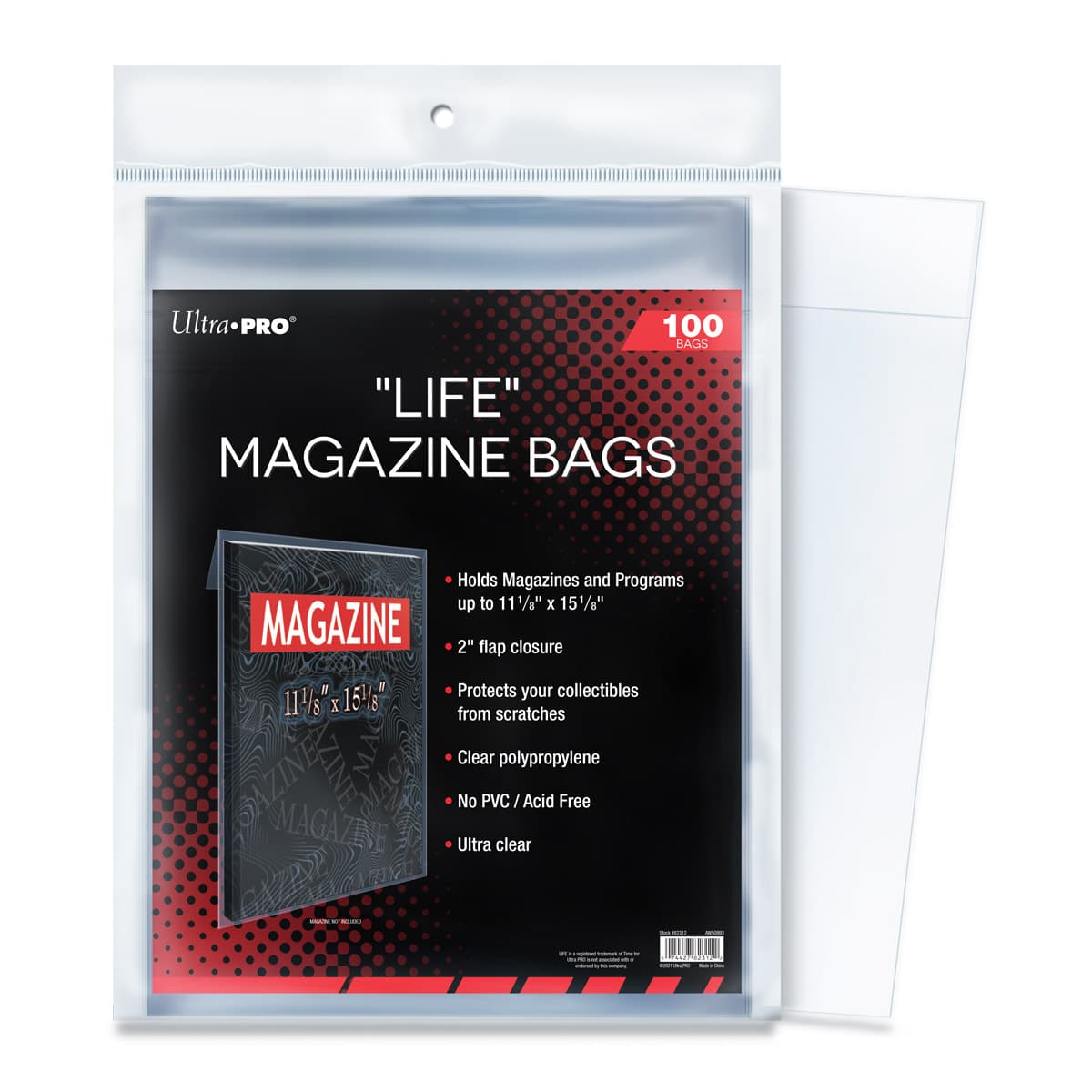 Life Magazine 11-1/8" X 15-1/8" Bags (100) Comic Bags