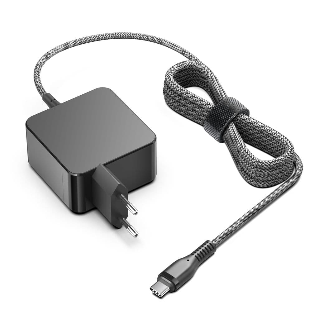 Universell Laptoplader USB-C 100W PD med 2m kabel, Svart