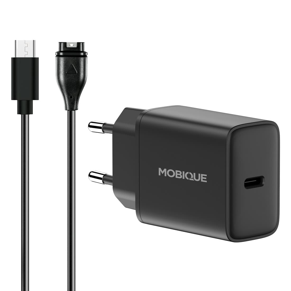 Garmin Venu Lader - kabel & vegglader 20W, Svart