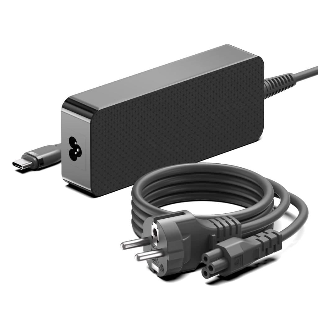 USB-C Lader/AC-adapter 140W PD for MacBook og PC 2.7m, Svart