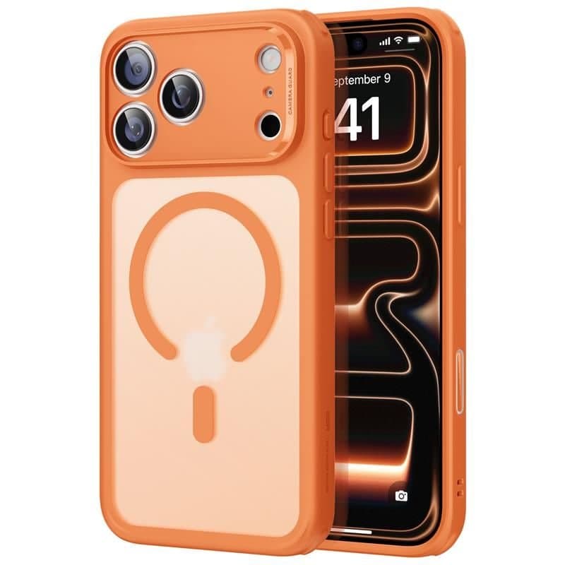 Galaxy S25 Ultra Classic Hybrid-deksel MagSafe, Frosted Orange