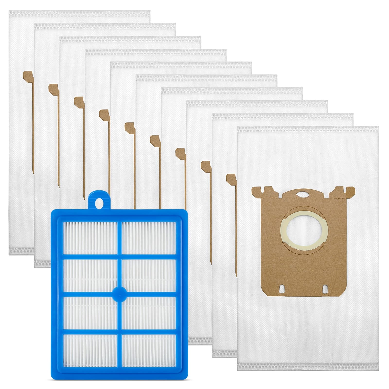 Rengjøringspakke: Støvsugerposer 10 stk + HEPA-filter - passer til Electrolux Ergospace