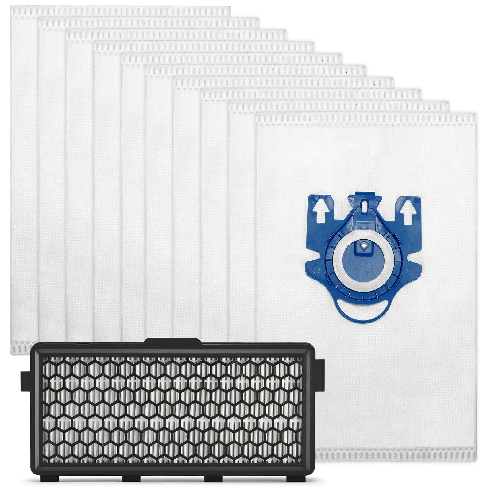 Rengjøringspakke: Støvsugerposer 10 stk + HEPA-filter - passer til  Miele S6000-S6999